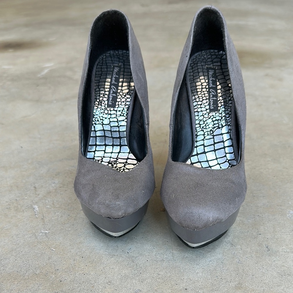 Michael Antonio Charcoal Platform Heels